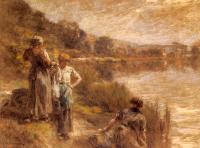 Lhermitte, Leon Augustin - Washerwomen by the Banks of the Marne